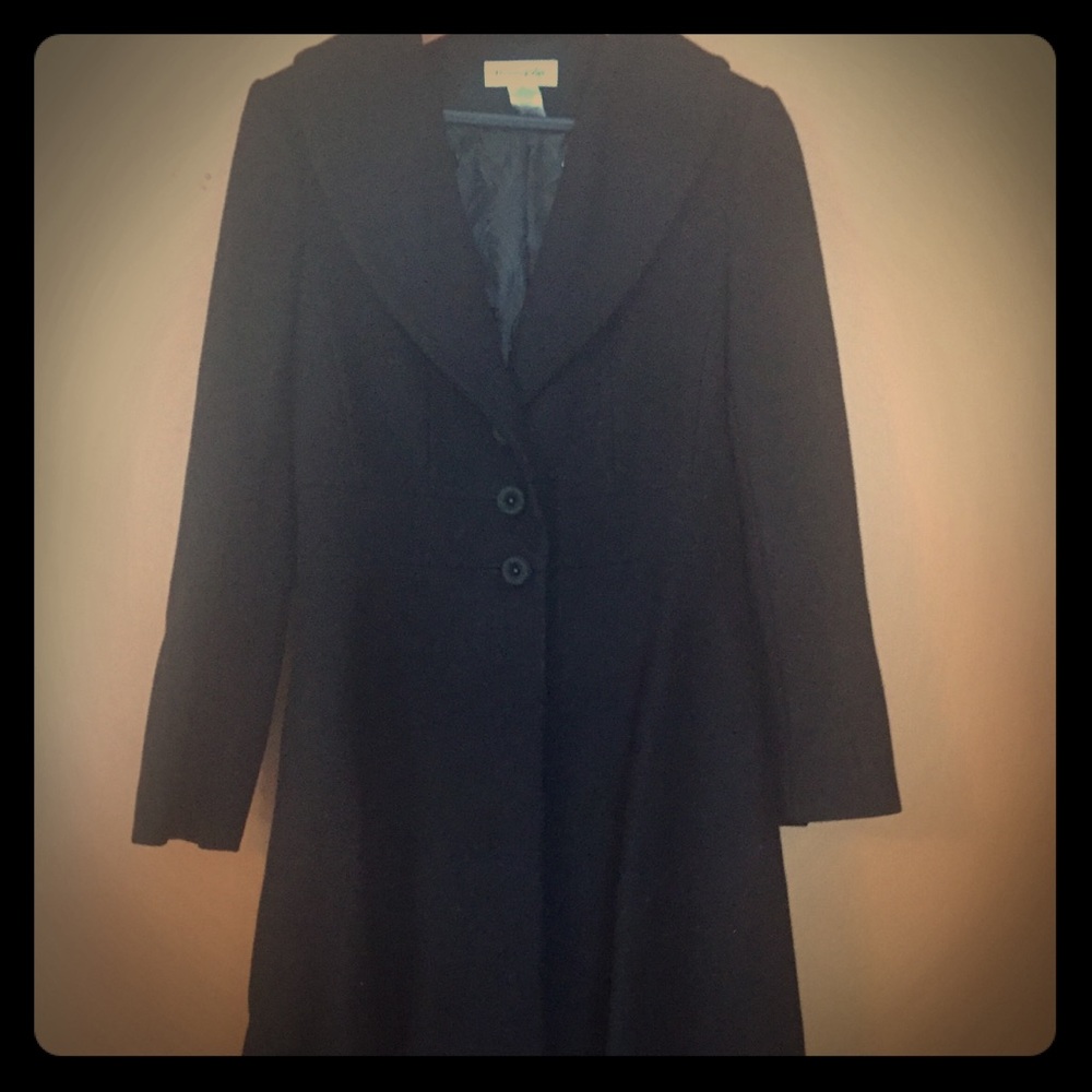Beautiful black 100% wool coat